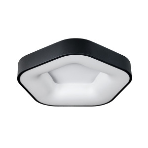 Led люстра стельова 50Вт з пультом чорна 3 режими кольору світла