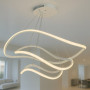 Led люстра потолочная белая 140Вт 3000–6000K IP20 подвесная - фото №5