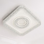 Led потолочная люстра квадратная 85Вт 40×40см 3000-6000К с хрустальным эффектом - фото №4