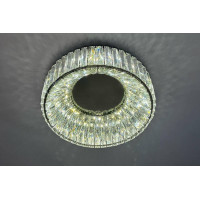 Led люстра в гостиную хрустальная 3200-6000К 100Вт IP20 хром, с пультом