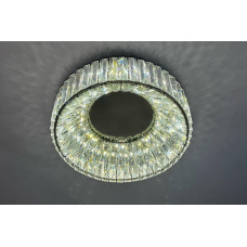 Led люстра у вітальню кришталева 3200-6000К 100Вт IP20 хром, з пультом 
