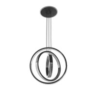 Led люстра с пультом металл-акрил 90Вт SMD2835 3000–6500K черная