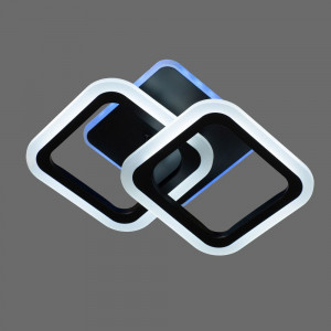 LED люстра с тремя режимами свечения и RGB 52Вт, пульт в комплекте