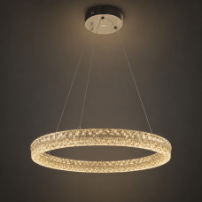 Led люстра підвісна кришталеве кільце 115Вт 3000-6000К IP20 з пультом
