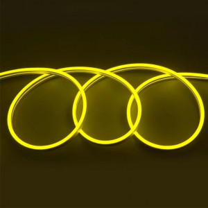 Лед неон 12В жовтий SMD2835 6*12мм 20-22Лм IP65 (ціна 1м)