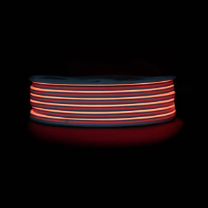 Led неон 220В красный 6х12 мм 10Вт/м 120д.м. IP68 гибкий