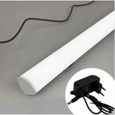 Яркая led подсветка 0.5м 10Вт для рабочей зоны, двухрядная лента 12В 6500К ...