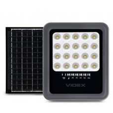 LED прожектор 20W на сонячній батареї VIDEX 500Lm 5000K