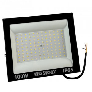 Led прожектор уличный 100Вт 8000Лм 6500К IP65 SMD черный