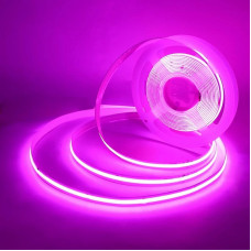 Led лента COB 24V 10Вт 320 диодов розовое свечение 1000Лм, бобина 5м (цена ...