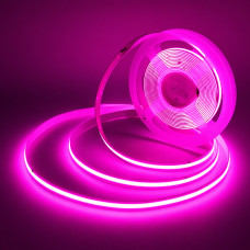 Led лента COB 24V 10Вт 320 диодов розовое свечение 1000Лм, бобина 5м (цена ...