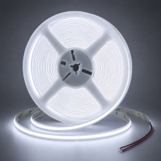 Led стрічка COB 24В 8Вт/м 720 д.м. холодний білий 6000K, бобіна 10м (ціна 1...