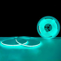 LED лента COB сплошного свечения 12V 10Вт/м 320D темно-бирюзовая, бобина 5м...