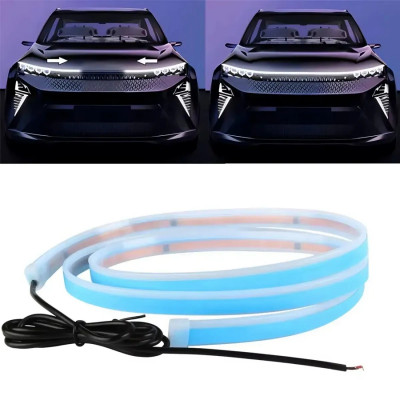 Led стрічка підсвічування капота 150 см 12V білий холодний 6500К IP68