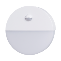 LED светильник белый круглый 10Вт 4100К IP54 с датчиком движения