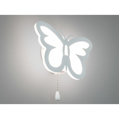 Led світильник білий метелик 20 Вт 3200-6000К з мотузковим вимикачем на стіну