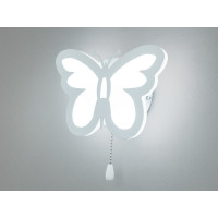Led світильник білий метелик 20 Вт 3200-6000К з мотузковим вимикачем на стіну