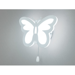 Led світильник білий метелик 20 Вт 3200-6000К з мотузковим вимикачем на стіну