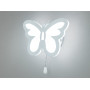 Led світильник білий метелик 20 Вт 3200-6000К з мотузковим вимикачем на стіну - фото №1