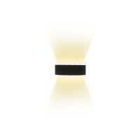 Led світильник для фасаду 10Вт 3000K чорний корпус, накладний монтаж