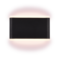 LED світильник фасадний 12Вт прямокутний корпус IP54 чорний