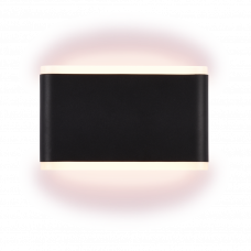 LED светильник фасадный 12Вт прямоугольный корпус IP54 черный