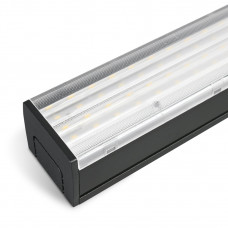 Led светильник линейный 30Вт 4700Лм 0.6м 5000K черный магистральный