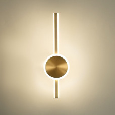 Лед светильник настенный 40см 34Вт 2700-6400К золото