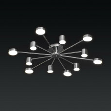 Led светильник на 12 модулей с пультом 3000-6000К 144Вт IP20 хром