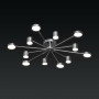 Led светильник на 12 модулей с пультом 3000-6000К 144Вт IP20 хром - фото №1
