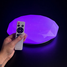 Led светильник потолочный 40W Ø350 мм RGB звездное небо с пультом, диммиров...