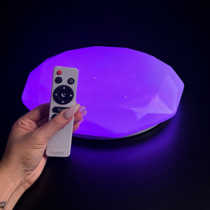 Люстра світлодіодна зоряне небо 60Вт 3000-6000К+RGB Ø450мм з пультом та рег...