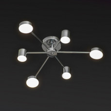 Led светильник потолочный на 6 модулей с пультом 3000-6000К 72Вт IP20 хром