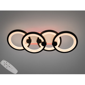 Led світильник з пультом і димером 65W 3200–6500K rgb-підсвітка