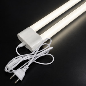Линейный led светильник для растений 2x9W 0.6м 4000К 1500Лм с кабелем 1.5м ...