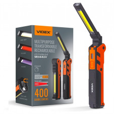 Фонарик портативный светодиодный 400Lm 4000K VIDEX VLF-M044UV белый/красный/УФ