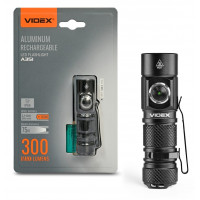Фонарик портативный светодиодный 300Lm 5000K VIDEX VLF-A351 4 режима