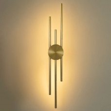 Настінний led світильник золотий 3 джерела 56Вт 2700–6400К