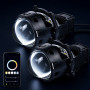Лінзи біксенон BiLED iDeal APP 3.0" 58/65W 3000–7000K регулювання світла через додаток - фото №1