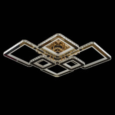 Люстра в спальню "кришталь" світлодіодна з пультом 3000-6000К 292Вт IP20 золота