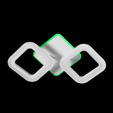 Люстра белая со встроенными светодиодами 52Вт 3000-6500К RGB-подсветка, пульт