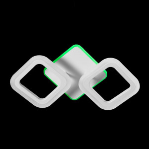 Люстра белая со встроенными светодиодами 52Вт 3000-6500К RGB-подсветка, пульт