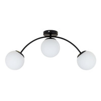 Люстра компактная для низких потолков сферические плафоны 3×E27