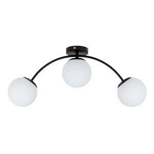 Люстра компактная для низких потолков сферические плафоны 3×E27