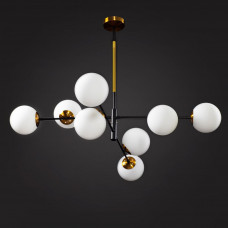 Люстра декоративна з 8 круглими плафонами патрон Е14