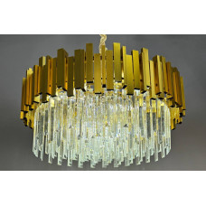 Люстра декоративная с каскадным светом E14×9 d60 см 220V золотой корпус