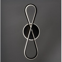 Люстра хай-тек черная светодиодная 58Вт 3000-6500К пульт, димер