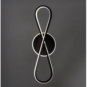 Люстра хай-тек черная светодиодная 58Вт 3000-6500К пульт, димер