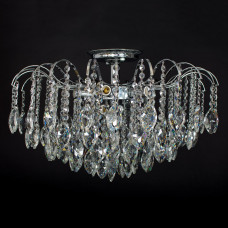 Люстра "кришталева" на 8 ламп цоколь Е14 хром