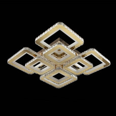 Светодиодная люстра с хрусталем на пульте 3000-6000К 320Вт IP20 золотая